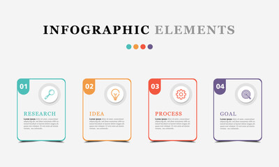 business infographic template Thin line process with number 3 options or steps. Vector illustration