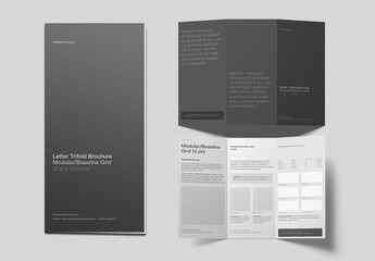 Modular & Baseline Grid Trifold Brochure