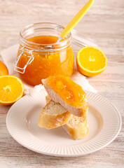 Homemade orange marmalade