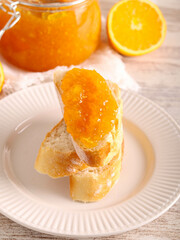 Homemade orange marmalade