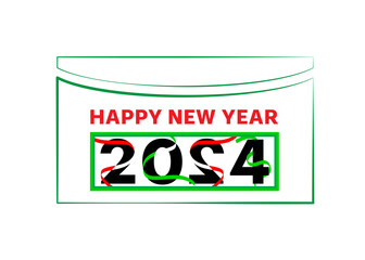 happy new year exclusive wish card social media post design