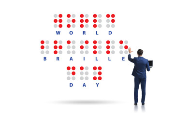 Concept of world braille day