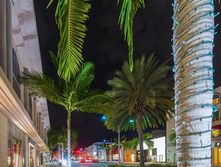 Rodeo Drive by night