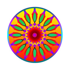abstract mandala flower