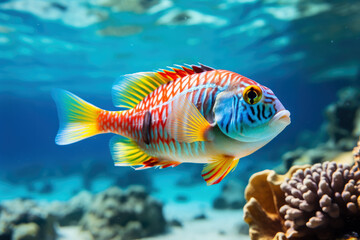 Fototapeta na wymiar The Dazzling Colors of Tropical Fish
