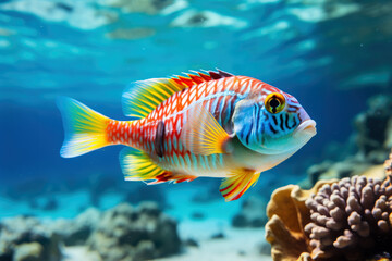 Fototapeta premium The Dazzling Colors of Tropical Fish