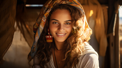 Woman in her 20s with long hair