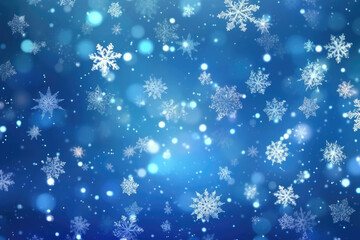 Winter background of snow and frost with free space