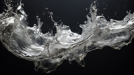 Cascading liquid metal frozen in a moment of chaotic beauty.