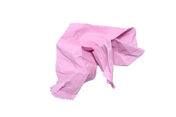 pink toilet tissue paper isolated 