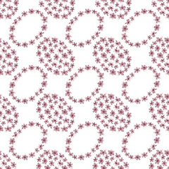 Wild pink flowers. Abstract seamless pattern. Ideal for textiles, wallpaper and other decor