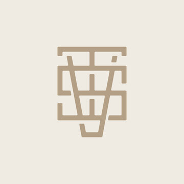 Initial based clean and minimal letter. TVS VST STV Monogram Logo Template. Elegant luxury alphabet vector design. Vector Logo