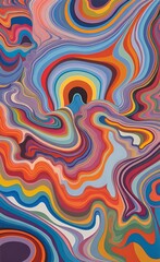 Abstract multicolored liquid background. ai