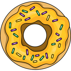 yellow donut