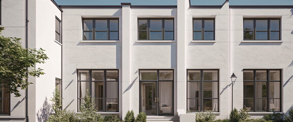 Obraz premium Modern building with windows