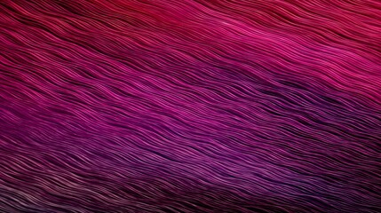 Fototapeta premium Purple, pink yarn texture. Shades of red, maroon threads for soft wool surface. Hobby, creativity, knitting, felting, crocheting card. Banner with lines, stripes.