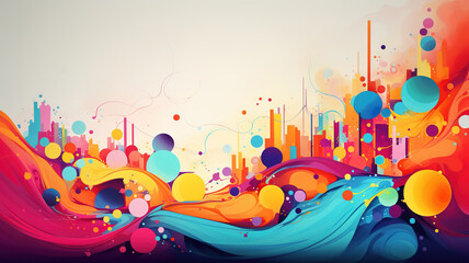 abstract background with vibrant colors