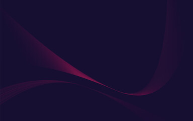Abstract purple lines on dark background, Futuristic technology concept. Suit for cover, poster, banner, brochure, header, website