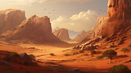 desert dry background