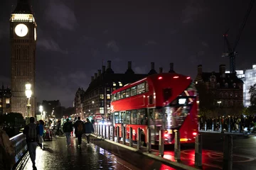 Fotobehang London red bus © Dave Marzotto