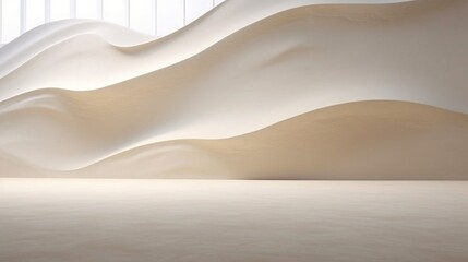A monochromatic epoxy coated wall with a subtle texture resembling sand.