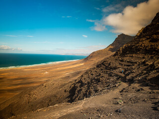 Northwest coast of Fuerteventura with Villa Winter