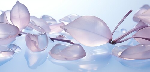 pink beads on a white background
