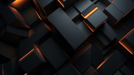 Abstract Geometric Dark 3d Background