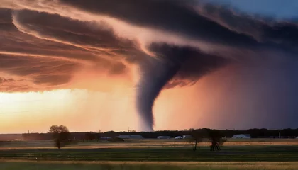 Fotobehang tornado uragano maltempo  © franzdell