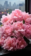Fototapeta premium A bunch of pink flowers UHD wallpaper