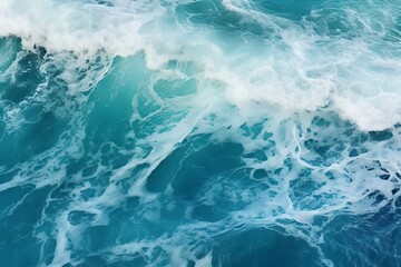 Fototapeta premium Serene waves dance on a pristine white canvas, Generative AI