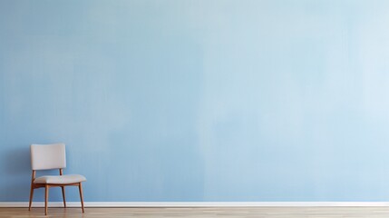 Smooth, matte finish epoxy wall texture in a serene pastel blue color.