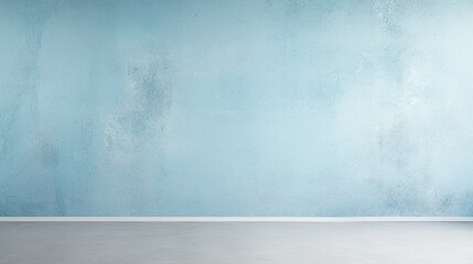 Smooth, matte finish epoxy wall texture in a serene pastel blue color. - obrazy, fototapety, plakaty