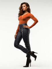 cutout of a model doing model poses