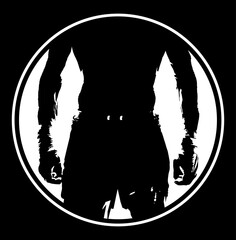 Boxer silhouette