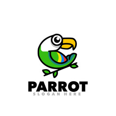 Bird parrot mascot logo