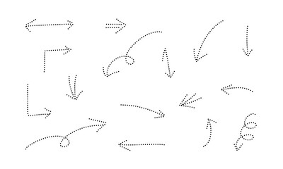 
A collection of dotted arrows.