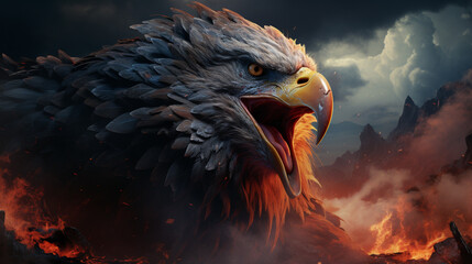 Fototapeta premium amazing eagle wallpaper
