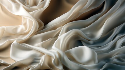 white silk fabric background