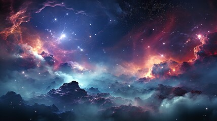 Fototapeta premium colorful lights of space background texture
