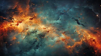 Obraz na płótnie Canvas fire in space background texture
