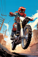 motorbike on the road riding. having fun driving the empty road on a motorcycle tour journey. copyspace for your individual text.