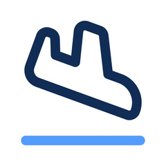 arrival outline color icon