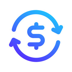 exchange gradient icon