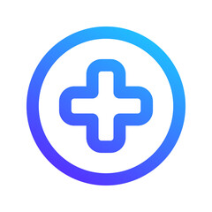 medical care gradient icon