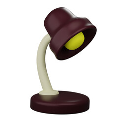 Desk Lamp 3d Icon Illustration