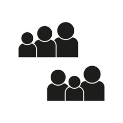 People icon. Vector illustration. EPS 10.