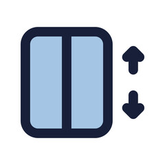 elevator flat line icon