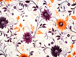 Seamless printing pattern design, printing pattern for clothing, printing texture for all over printing, ai generated photo