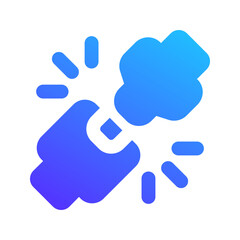 seat belt gradient fill icon